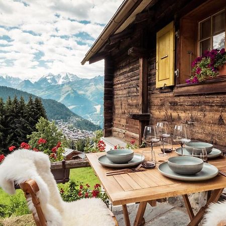 Cosy Chalet With Panoramic Views In Verbier Pensionat Exteriör bild